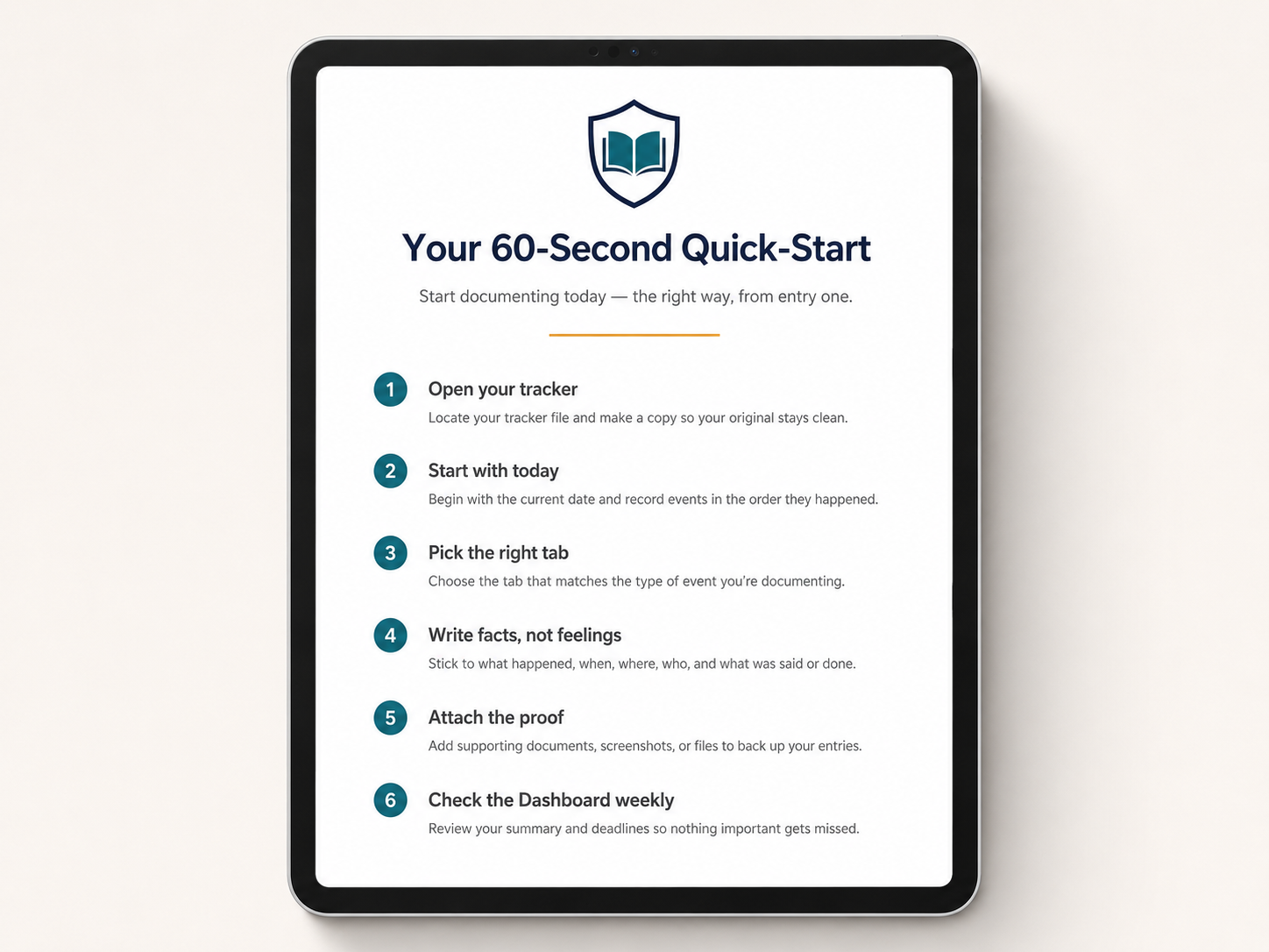 The 60-Second Quick-Start Guide